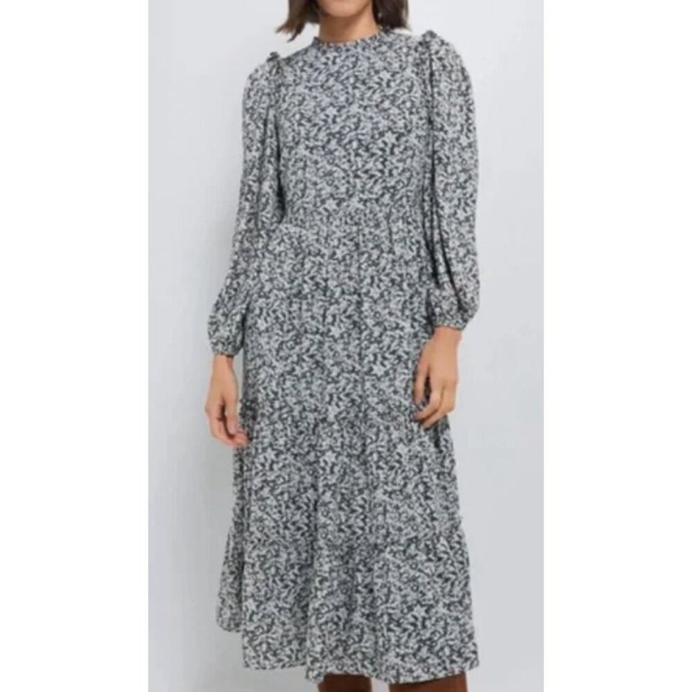 NEW Hyacinth House Green Floral Jesse Midi Dress Boho Chic Size S $168 [jb]